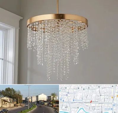 لوستر کریستالی در ضیابری رشت