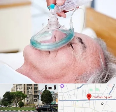 کرایه کپسول اکسیژن در میدان فردوسی تهران
