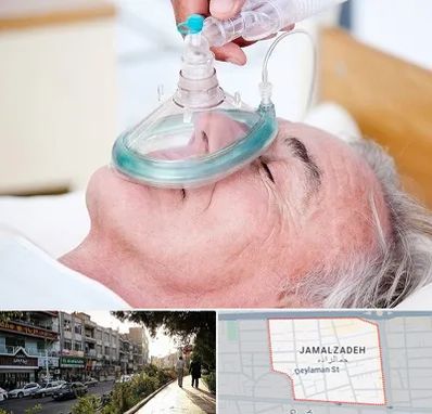 کرایه کپسول اکسیژن در خیابان جمالزاده