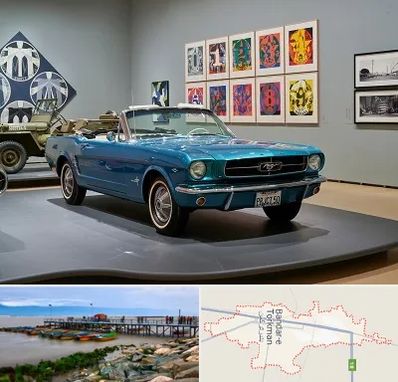 نمایشگاه اتومبیل در بندر ترکمن