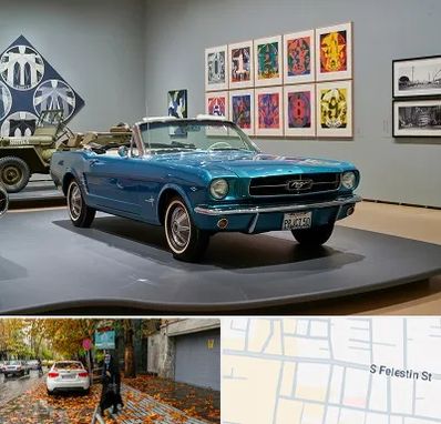 نمایشگاه اتومبیل در خیابان فلسطین