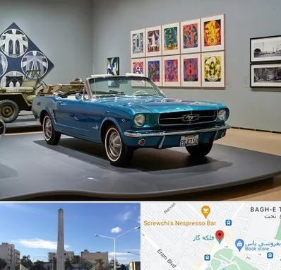 نمایشگاه اتومبیل در فلکه گاز شیراز