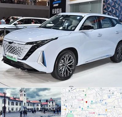 نمایشگاه ماشین چینی در میدان شهرداری رشت