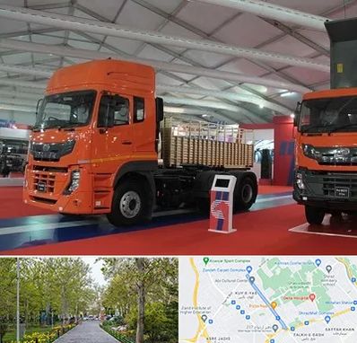 نمایشگاه ماشین سنگین در قدوسی غربی شیراز