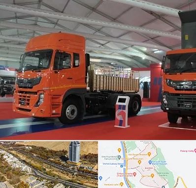 نمایشگاه ماشین سنگین در خیابان نیایش شیراز