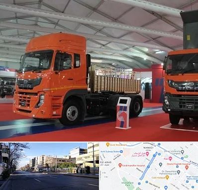 نمایشگاه ماشین سنگین در خیابان ملاصدرا شیراز