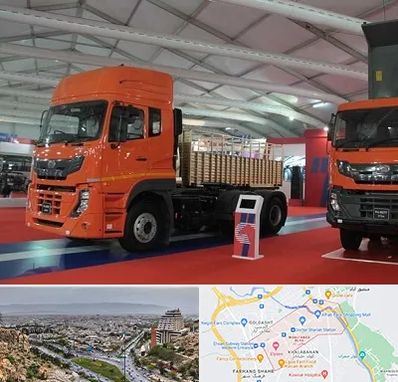 نمایشگاه ماشین سنگین در معالی آباد شیراز