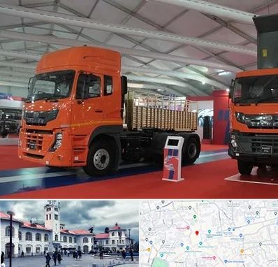 نمایشگاه ماشین سنگین در میدان شهرداری رشت