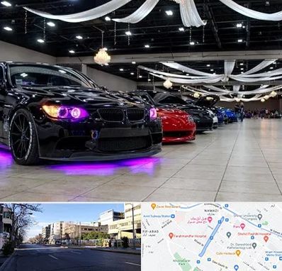 نمایشگاه ماشین خارجی در خیابان ملاصدرا شیراز