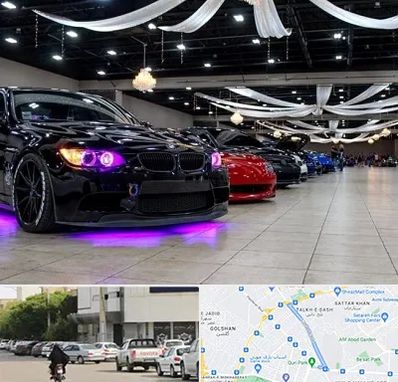 نمایشگاه ماشین خارجی در قدوسی شرقی شیراز