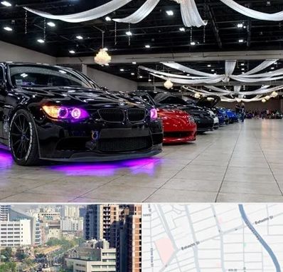 نمایشگاه ماشین خارجی در خیابان بهشتی