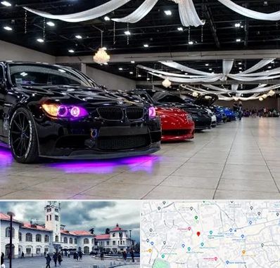 نمایشگاه ماشین خارجی در میدان شهرداری رشت