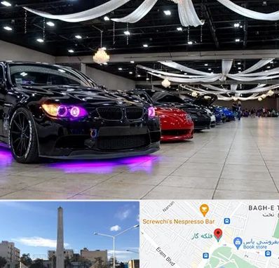 نمایشگاه ماشین خارجی در فلکه گاز شیراز