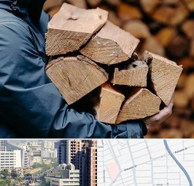 متریال چوبی در خیابان بهشتی