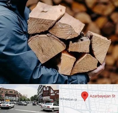 متریال چوبی در خیابان آذربایجان