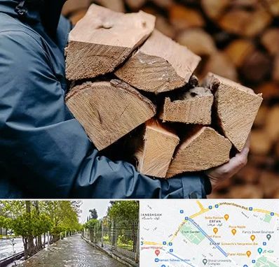 متریال چوبی در خیابان ارم شیراز