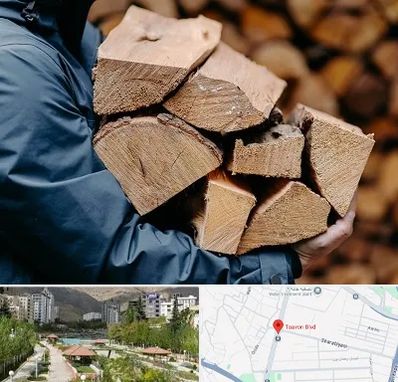 متریال چوبی در بلوار تعاون