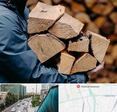 متریال چوبی در بلوار فرحزادی