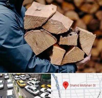 متریال چوبی در مطهری تهران