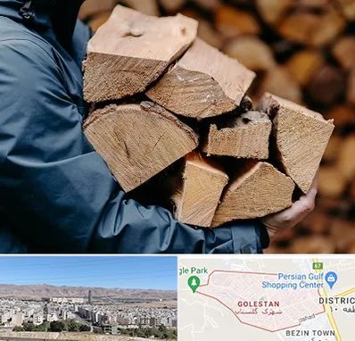 متریال چوبی در شهرک گلستان شیراز