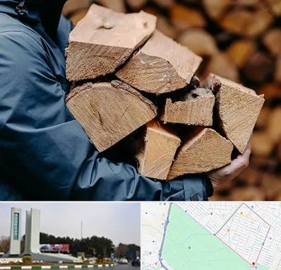 متریال چوبی در بلوار فلسیطین مشهد