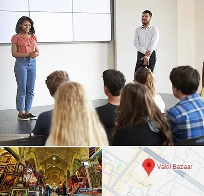 کلاس فن بیان در بازار وکیل شیراز