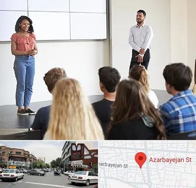 کلاس فن بیان در خیابان آذربایجان