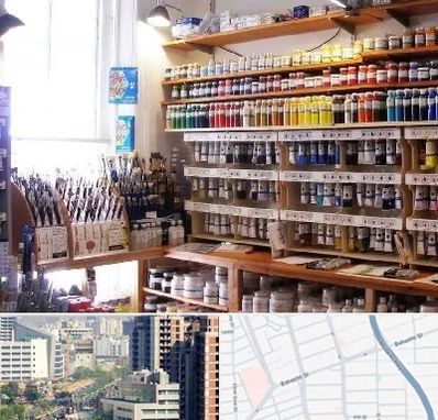 فروشگاه لوازم هنری در خیابان بهشتی