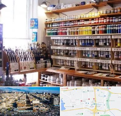 فروشگاه لوازم هنری در شهرک راه آهن