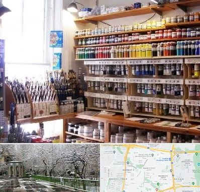 فروشگاه لوازم هنری در باغ فیض