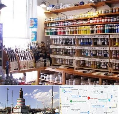 فروشگاه لوازم هنری در کارگر جنوبی 