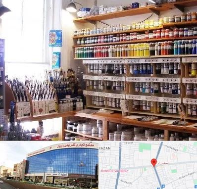 فروشگاه لوازم نقاشی در نصف راه تبریز