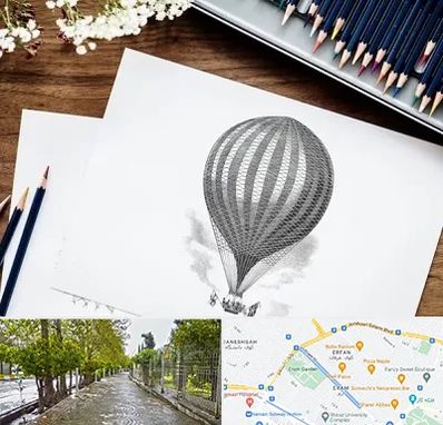 فروشگاه لوازم طراحی در خیابان ارم شیراز