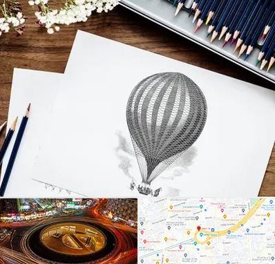 فروشگاه لوازم طراحی در میدان ولیعصر 