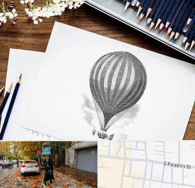 فروشگاه لوازم طراحی در خیابان فلسطین