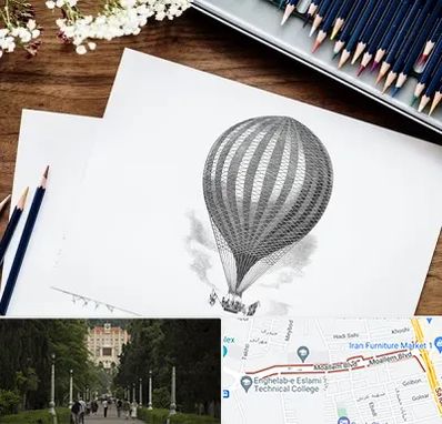 فروشگاه لوازم طراحی در بلوار معلم رشت 