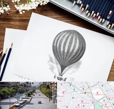 فروشگاه لوازم طراحی در خیابان زند شیراز