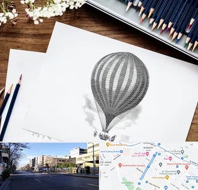 فروشگاه لوازم طراحی در خیابان ملاصدرا شیراز