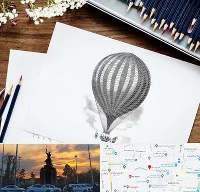 فروشگاه لوازم طراحی در میدان حر 