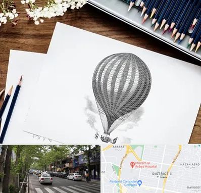 فروشگاه لوازم طراحی در ظفر 