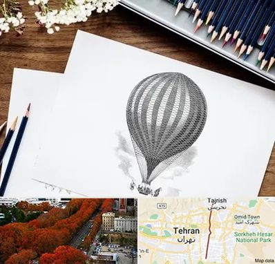 فروشگاه لوازم طراحی در ولیعصر 