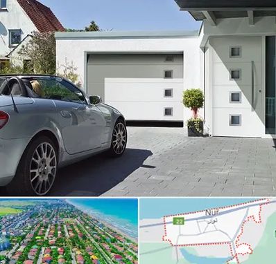 درب اتوماتیک پارکینگ در نور