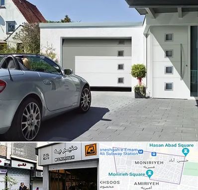 درب اتوماتیک پارکینگ در منیریه 