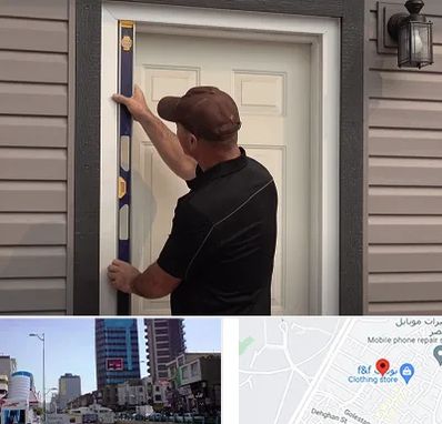 نصب درب برقی در چهارراه طالقانی کرج