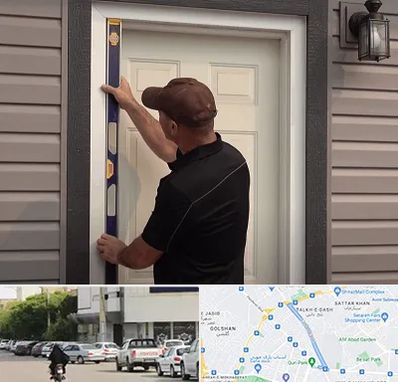 نصب درب برقی در قدوسی شرقی شیراز