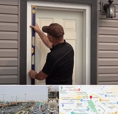 نصب درب برقی در بلوار توس مشهد 