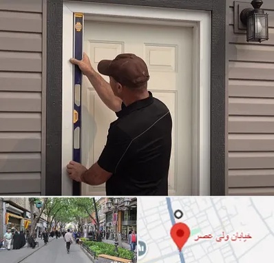نصب درب برقی در ولیعصر شهریار