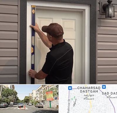 نصب درب برقی در چهارصد دستگاه 