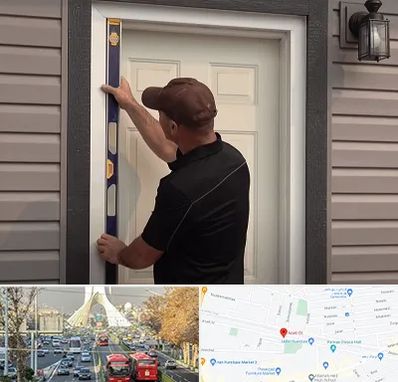 نصب درب برقی در خیابان آزادی 