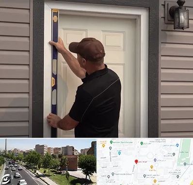 نصب درب برقی در شهرک آزمایش 